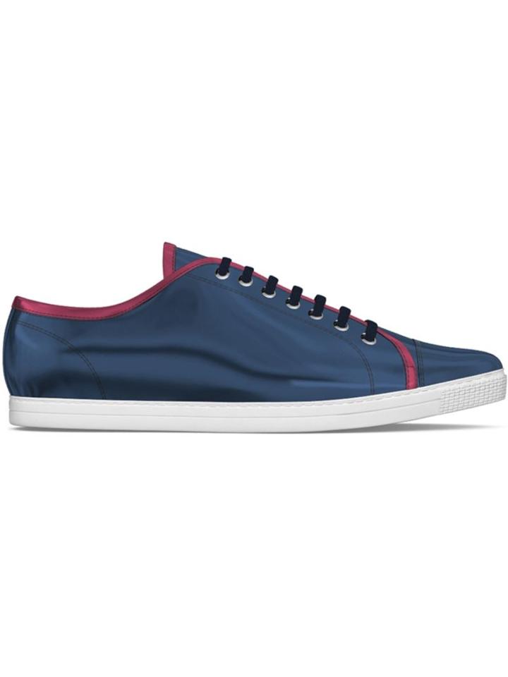 Myswear Dean 54 Sneakers, Women's, Size: 40, Blue, Patent Leather/rubber