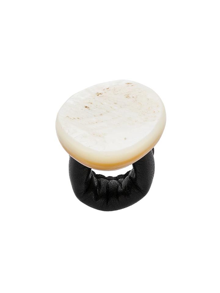Monies Plate Ring - White