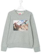 American Outfitters Kids - Teen Skate Print Sweatshirt - Kids - Cotton - 14 Yrs, Grey