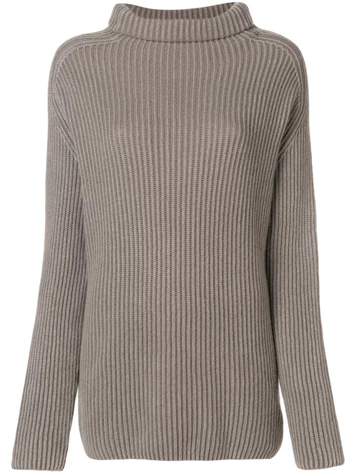 Iris Von Arnim Roll Neck Jumper - Nude & Neutrals
