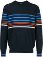Ps Paul Smith Stripe Detail Sweater - Blue