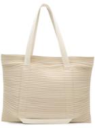 Homme Plissé Issey Miyake Pleated Shopper Tote - Nude & Neutrals