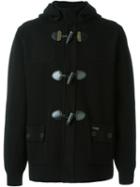 Bark Knit Toggle Coat, Men's, Size: Medium, Black, Cotton