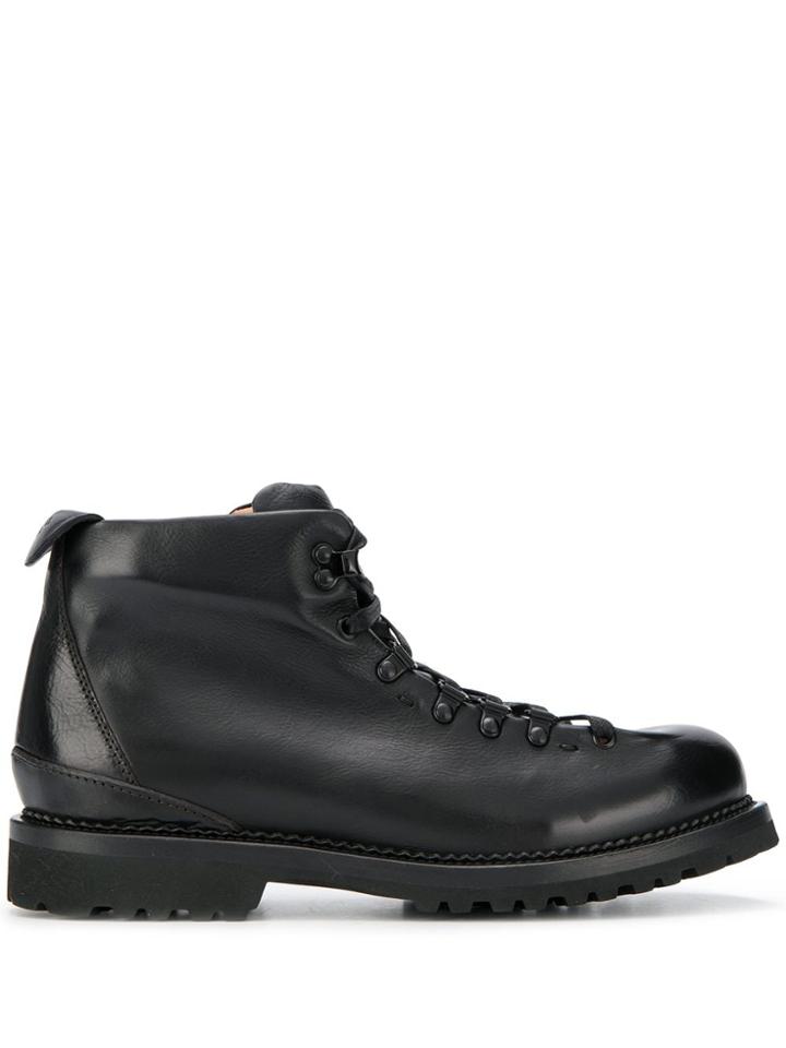 Buttero Canalone Lace-up Boots - Black