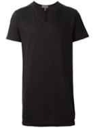 Tony Cohen V-neck T-shirt, Men's, Size: 52, Black, Viscose/linen/flax