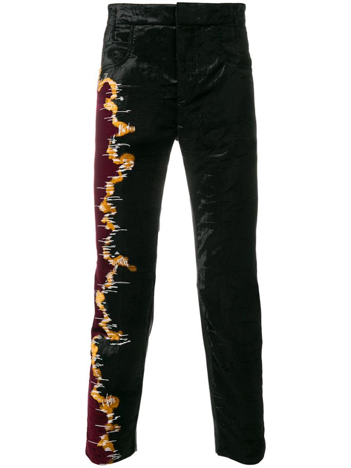 Haider Ackermann Panelled Skinny Trousers - Black