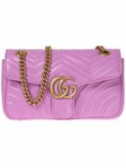 Gucci Gg Marmont Matelassé Shoulder Bag, Women's, Pink/purple, Leather