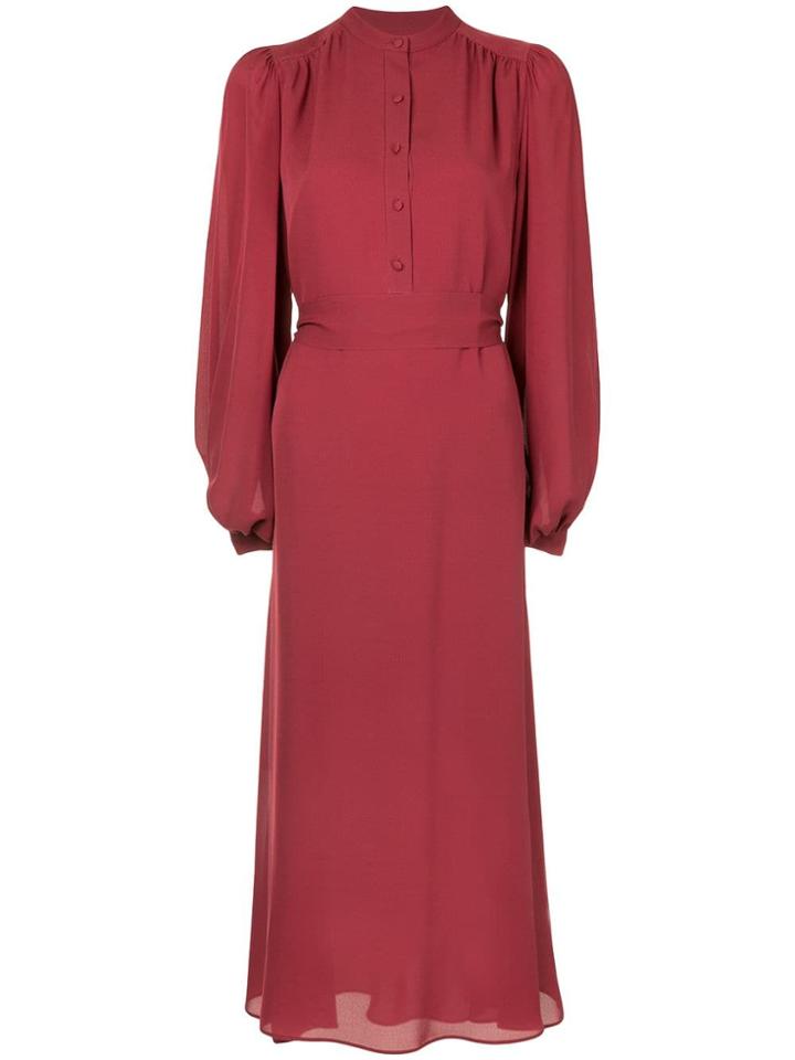 Equipment Tie Waist Dress - Red