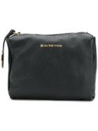 L'autre Chose Logo Print Makeup Bag - Black