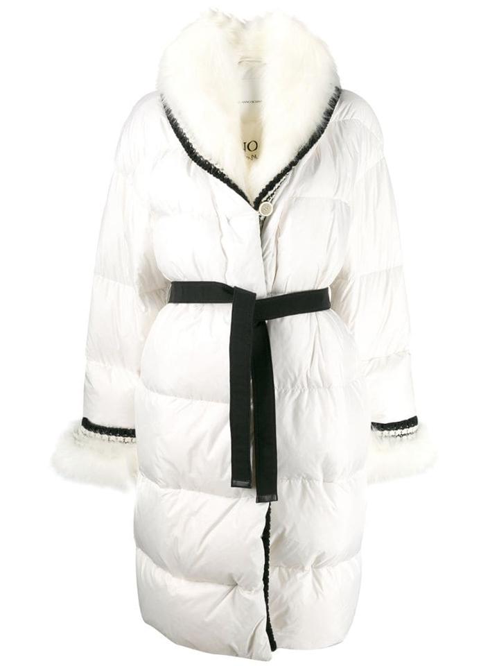 Ermanno Scervino Belted Wool Coat - White