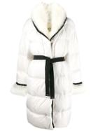 Ermanno Scervino Belted Wool Coat - White