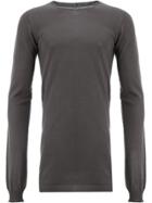 Rick Owens Long Slim Fit Sweater - Grey