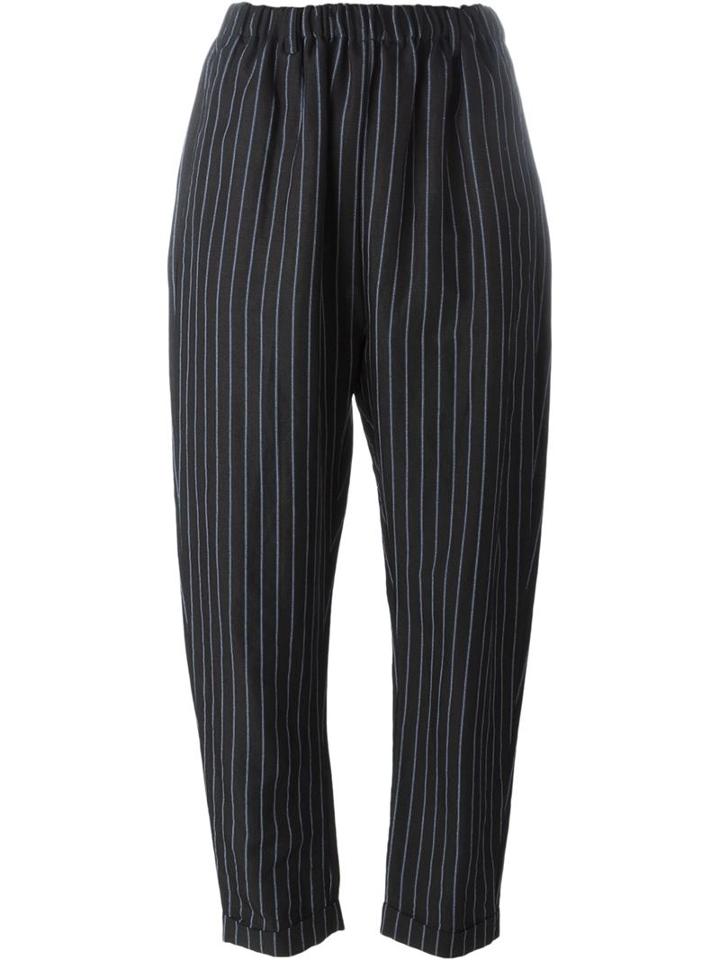 Lucio Vanotti Pinstriped Tapered Trousers
