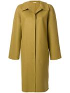 Marni Collared Buttoned Coat - Green