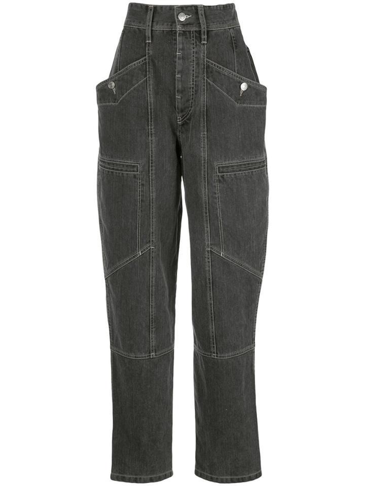 Isabel Marant Étoile Panelled Tapered Jeans - Black