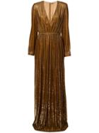 Adam Lippes V-neck Gown - Brown