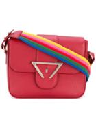 Sara Battaglia - Camera Shoulder Bag - Women - Calf Leather - One Size, Red, Calf Leather