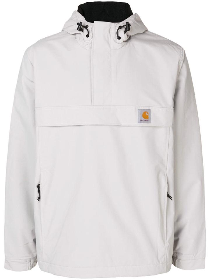 Carhartt Logo Patch Hoodie - Grey