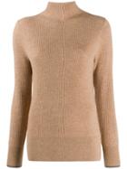 Calvin Klein Ribbed Knit Sweater - Neutrals