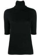 Snobby Sheep Knitted Roll Neck Top - Black