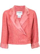 Chanel Vintage Wrap Tweed Jacket - Pink & Purple