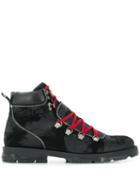 Jimmy Choo Barra Oiled Suede Hiker Boots - Black