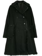 Comme Des Garçons Multi Fabric Coat - Black