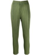 Pleats Please Issey Miyake Plissé Trousers - Green