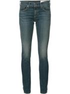 Rag & Bone /jean Folded Hem Skinny Jeans - Blue