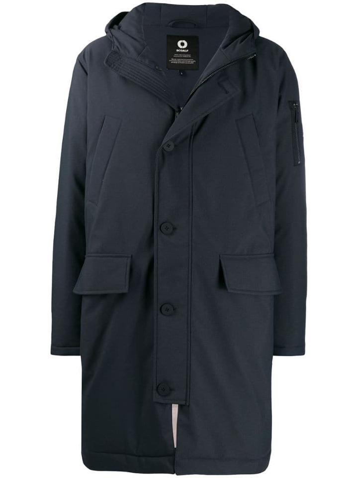 Ecoalf Hooded Shell Jacket - Blue