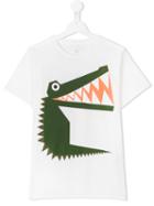Stella Mccartney Kids Aligator Print T-shirt, Boy's, Size: 14 Yrs, White