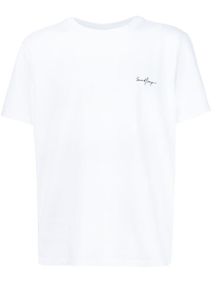 Second/layer Embroidered Logo T-shirt