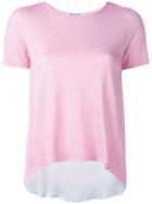 Dondup Flared T-shirt, Women's, Size: Large, Pink/purple, Viscose/nylon