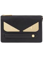 Fendi Bag Bugs Zipped Pouch - Black