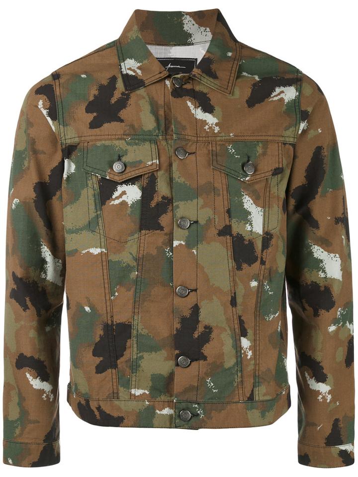 Paura - Camouflage 'jose' Jacket - Men - Cotton - L, Green, Cotton