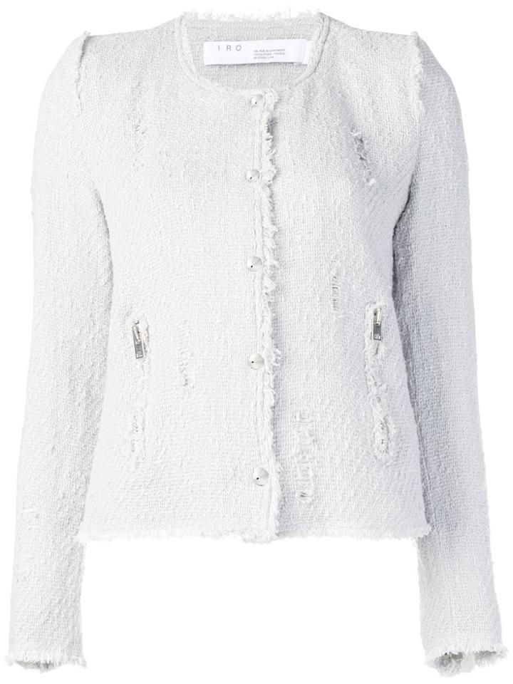 Iro Agnette Tweed Jacket - Grey