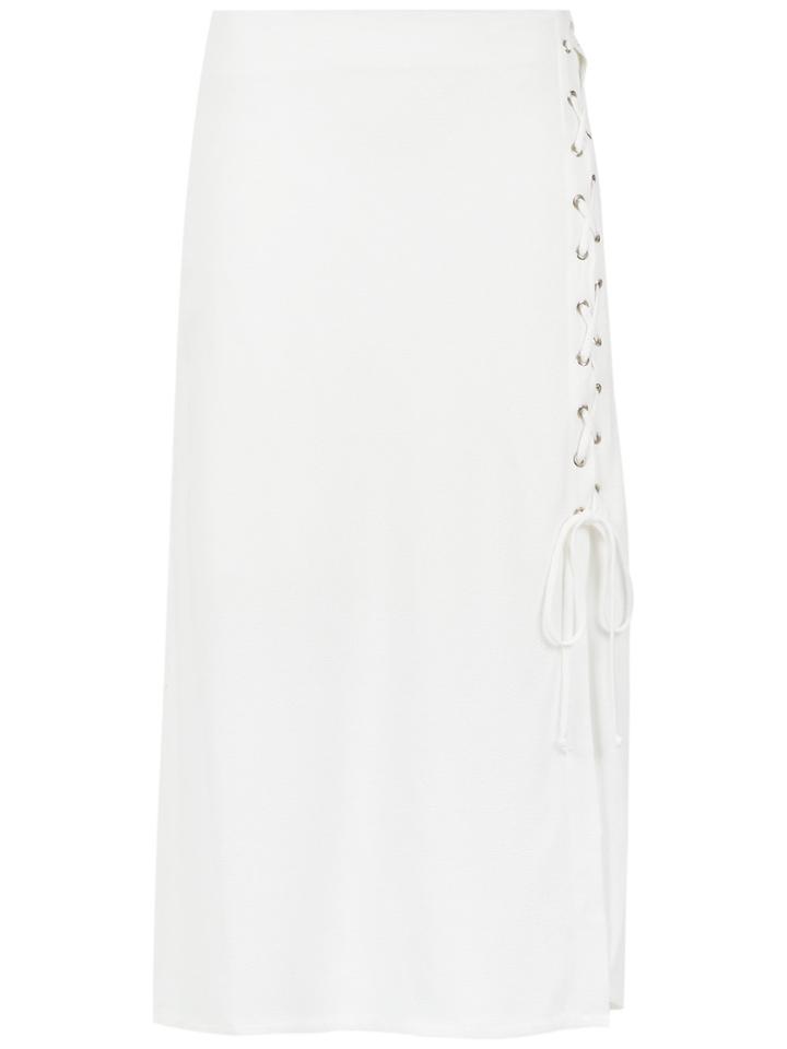 Olympiah Chinchero Midi Skirt - White