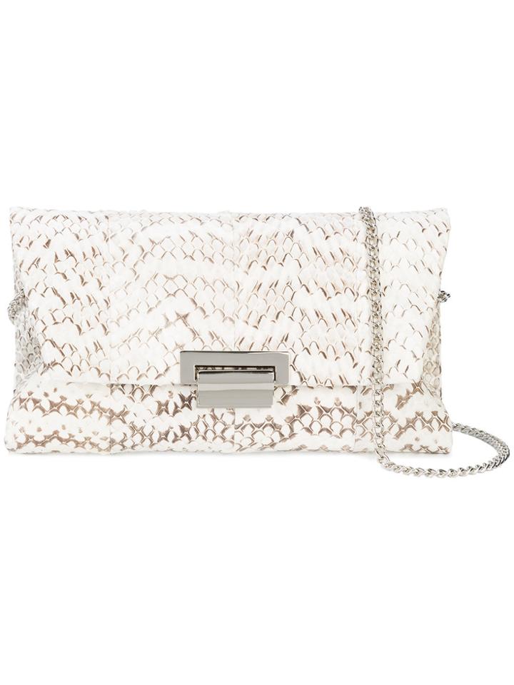Inge Christopher Chain Strap Clutch Bag - White