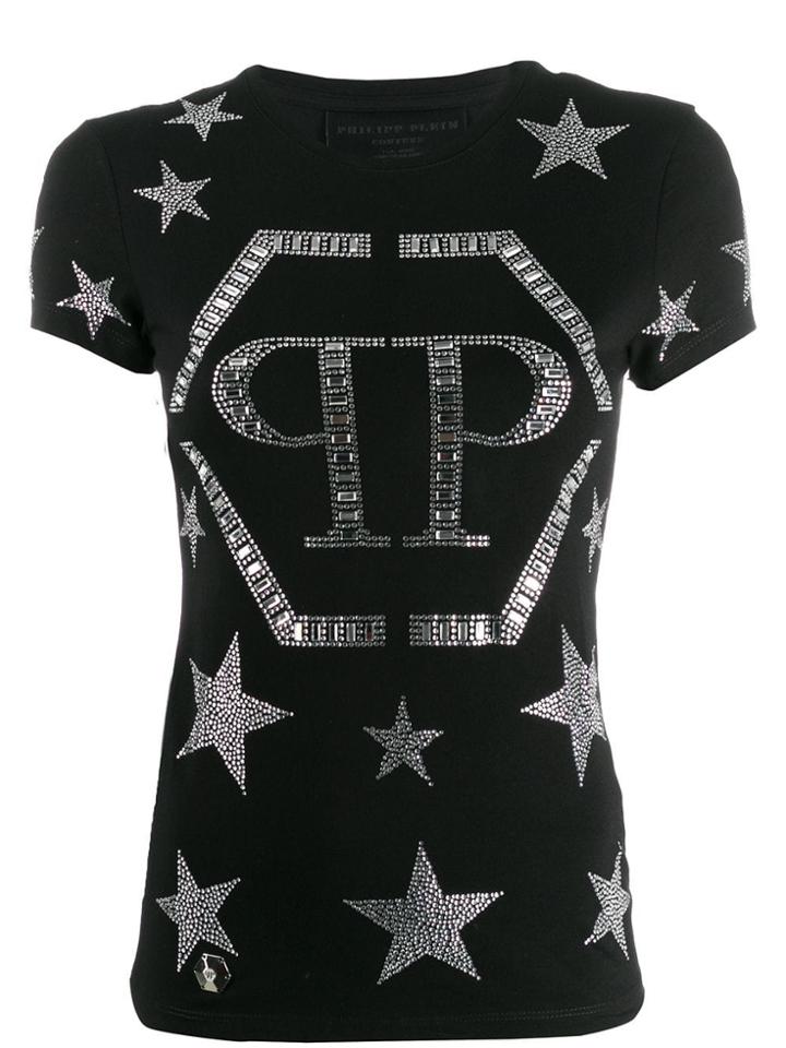 Philipp Plein Crystal Star T-shirt - Black