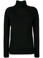 Ermanno Scervino Lace Panel Turtleneck Jumper - Black