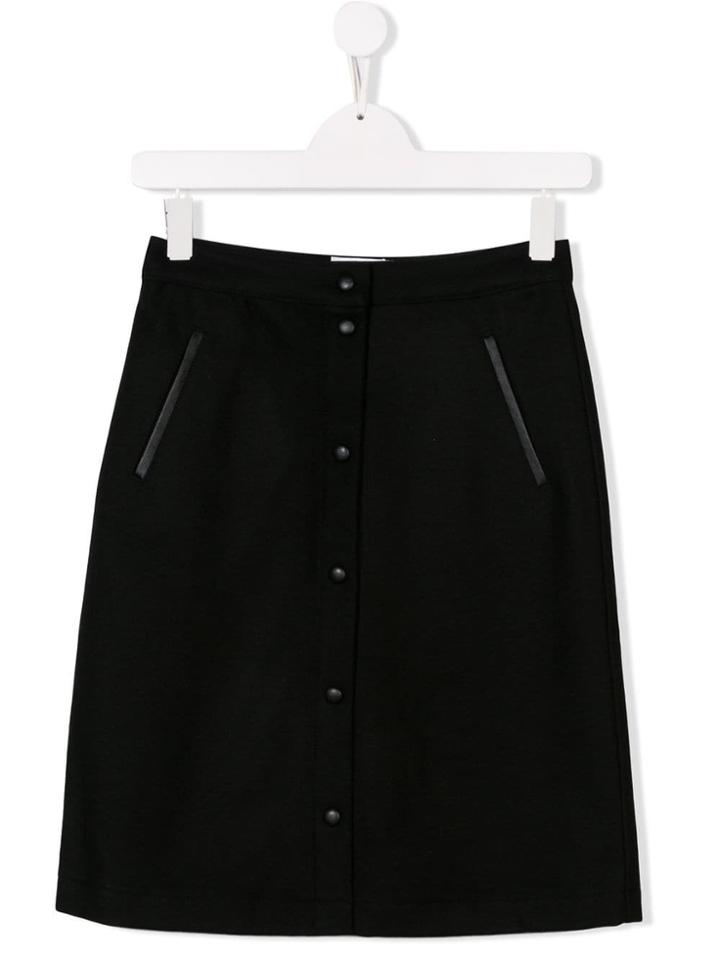 Les Coyotes De Paris Straight Fit Skirt - Black
