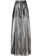 Christopher Kane Lamé Mesh Trousers - Black