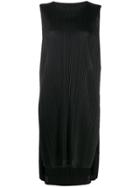 Pleats Please Issey Miyake Sleeveless Pleated Dress - Black