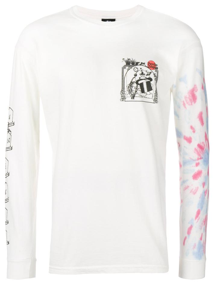 Stussy Longsleeved Printed T-shirt - White
