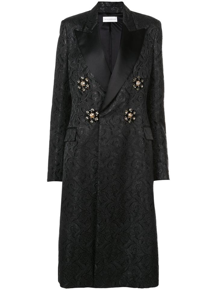 Faith Connexion Double Breasted Coat - Black