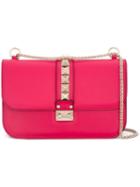 Valentino Valentino Garavani 'glam Lock' Shoulder Bag, Women's, Pink/purple, Leather