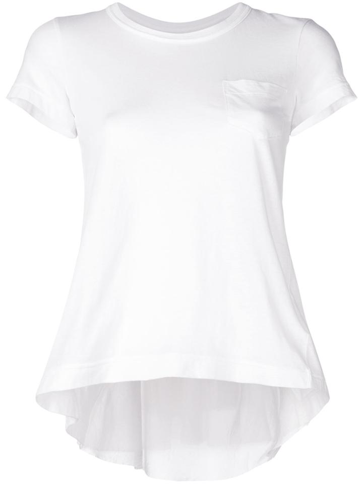 Sacai Inverted Pleat T-shirt - White