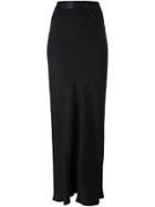 Ann Demeulemeester Long Pencil Skirt, Women's, Size: 38, Black, Rayon