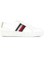Tommy Hilfiger Sequin Detail Lace-up Sneakers - White