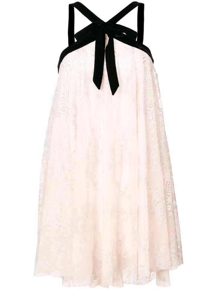 Philosophy Di Lorenzo Serafini Contrast Flared Dress - Pink & Purple